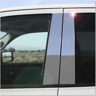 Chrome Pillar Posts for Hyundai Sonata 15-16 6pc Set Door Trim Mirror Cover Kit
