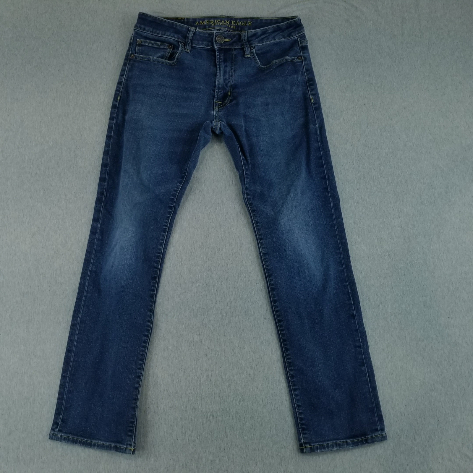 American Eagle Jeans Mens Sz 30x30 Slim Straight Extreme Flex Dark Wash Normcore