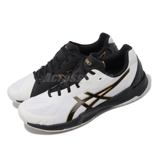 

Мужские кроссовки для волейбола унисекс Asics V-Swift FF 3, белые, черные, для бадминтона 1053A042-100, Белый, V-swift Ff 3