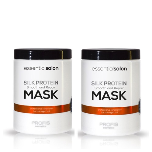 2x glättende Haarmaske Seidenproteine für geschädigtes Haar Maske Haarkur Silk 