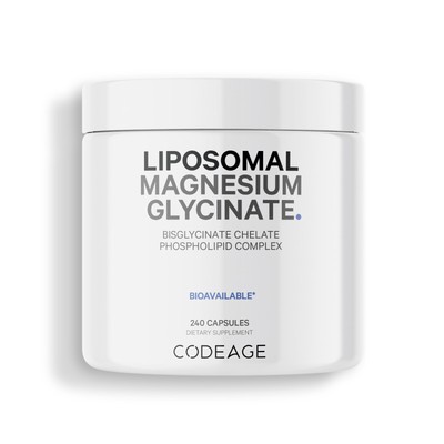 Codeage Liposomal Magnesium Bisglycinate Chelate Mineral Capsules Supplement