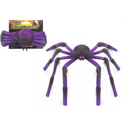 Haunted House Halloween Poseable Spider