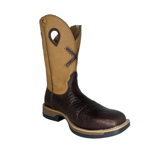 Pre-owned Twisted X Men's 12" Tech X Western Brown Performance Boots Mxw0013