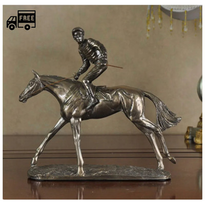 Statua cavallo Statua moderna da Collezione in resina Arte artigianale Ornamento