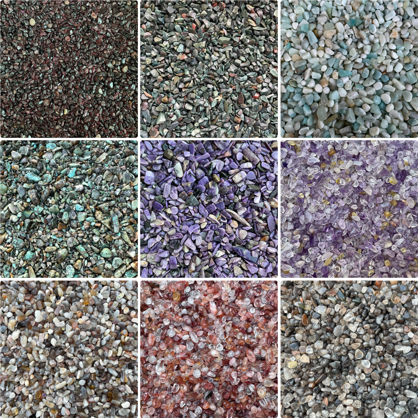 1/4 lb Gemstone Chips, Choose 90+ Types Semi Tumbled Stones, Loose Mini Chips