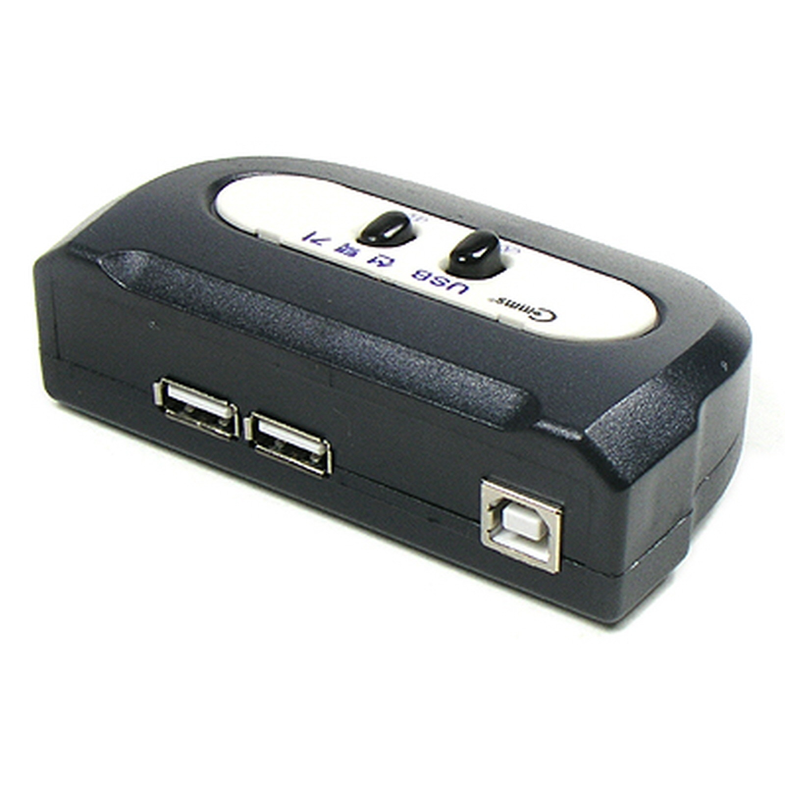 2 Port USB 2.0 Manual Sharing Switch BOX Printer Scanner 21 2A 1B Selector