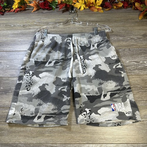 NBA Camouflage Shorts Size Medium (32-34” Waist) Camo Gray