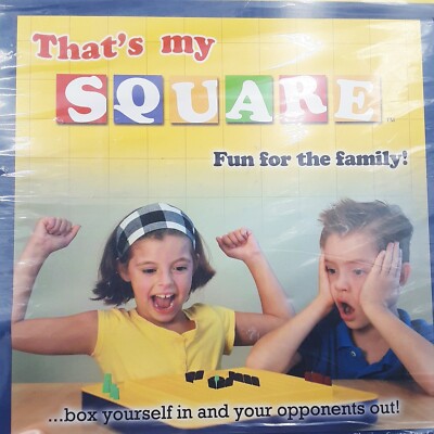 NOS Thats My Square Family Game Board Critical thinking fun family game NEW