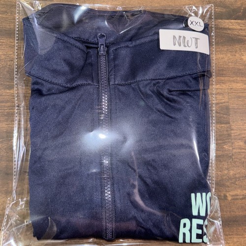 Sea World Rescue Mens 1/4 Quarter Zip Pullover 2XL Blue Since 1964 Lightweight