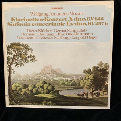 MOZART Clarinet Concerto & Sinf. Concertante - KLOCKER, Hager - TELEFUNKEN ST LP