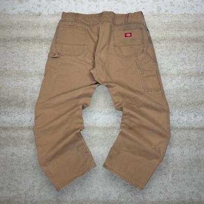 Vintage Dickies Carpenter Pants Tan Canvas Baggy Wide Leg
