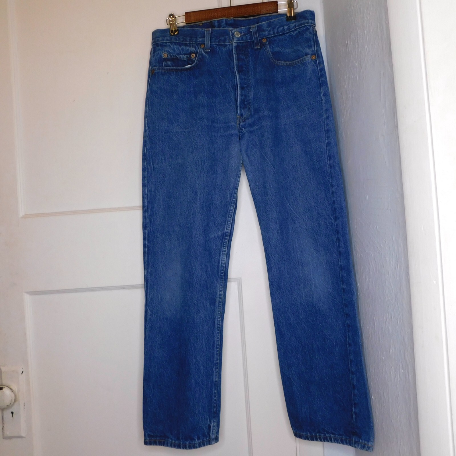 Vtg 80s Levi's 501 Mens Sz 33 Actual 32x29 Button Fly Denim Vtg 80s Levi's 501 Mens Sz 33 Actual 32x29 Button Fly Denim