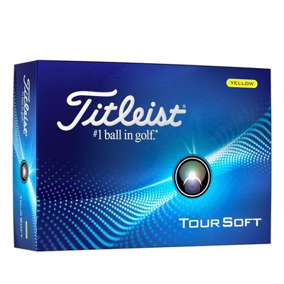 Titleist Tour Soft Prior Generation Golf Balls, Yellow One Dozen