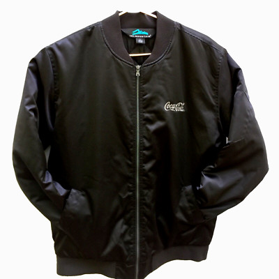 NWOT Coca-Cola Tri Mountain Bomber Work Jacket Coat Polyester Men's Large Liner
