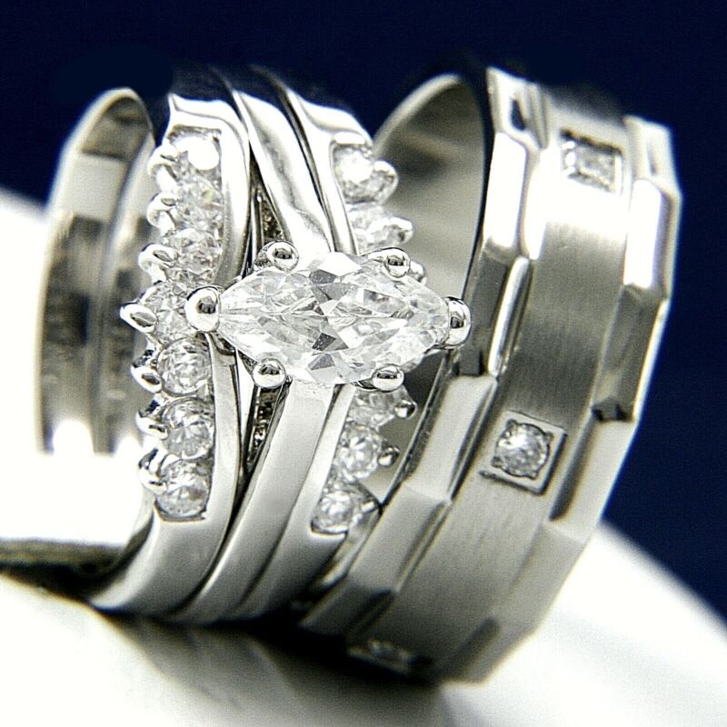 Engagement Ring Stainless Steel Women