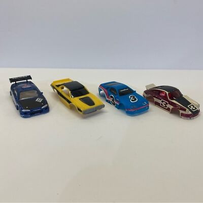 Bundle of 4 Slot Car Bodies Only Tyco Auto World & AFX Charger Nissan Porsche