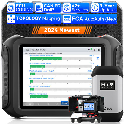 XTOOL D9S WIFI Scanner Auto Diagnostic Scan Tool Topology E.CU Coding FCA NEWEST