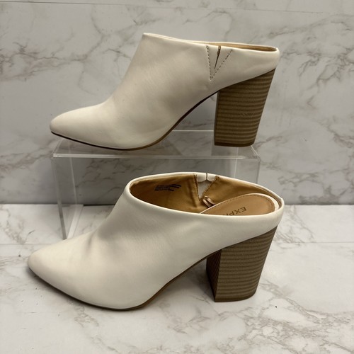 【未使用品】herlipto A New Day Mules 【38】 Women's Stacy Mule Heels - A New Day™ Silver 8: Slip-On
