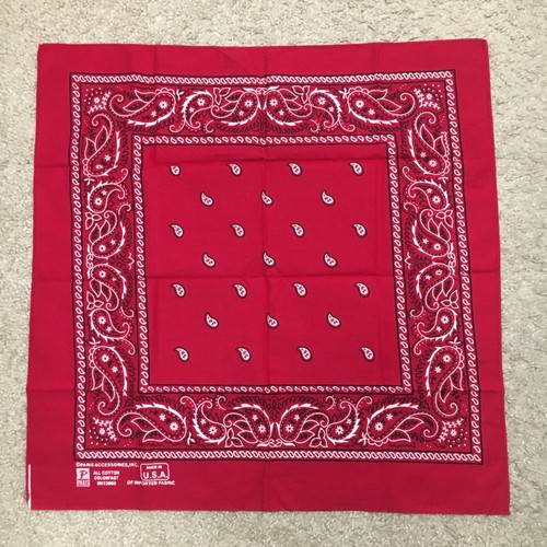 小物 MADE IN USA crosspattern Vintagebandanna 小物 60's Vintage bandanna cross pattern 小物 60's Vintage