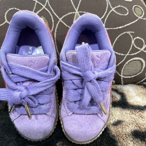 あ*い様 PumaKidsx Fenty Creeper Phatty スエード Puma Kids x Fenty Creeper Phatty スエードスニーカー | ブルー