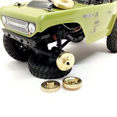 4pcs Brass Brake Disc Hexagonal Coupling Hex Adapter for SCX24 RC Car Upgraded