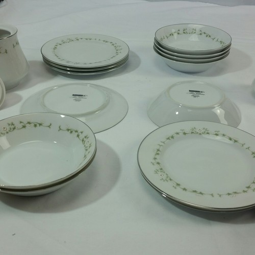 6 SHEFFIELD ELEGANCE  BOWLS AND 6 SALAD PlATES Sugar & CRE FINE CHINA JAPAN 502T