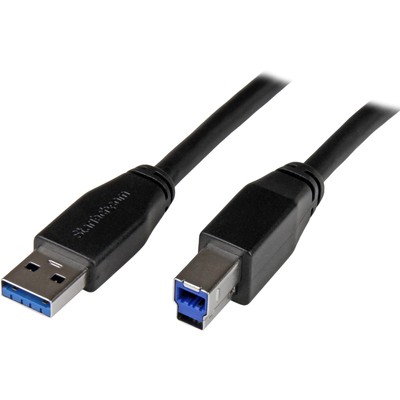 StarTech.com 30ft USB 3.0 USB-A to USB-B Cable - M/M - Active - USB Type-A to US