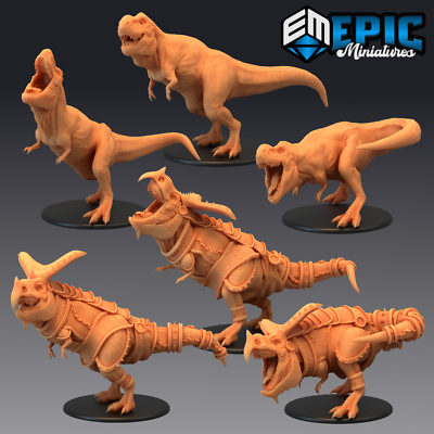 T-REX - Dungeons and Dragons Miniatures, Fantasy D&D Dinosaur, Epic Miniatures