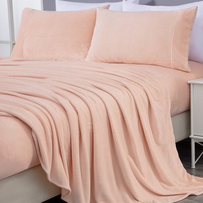 Chezmoi Collection Lavish Extra Soft Microplush Fleece Velvety Bed Sheet Set