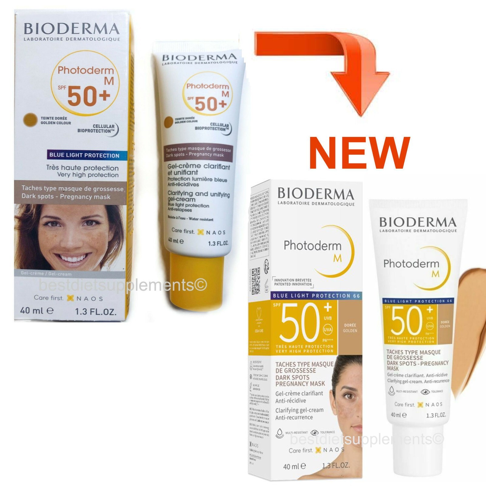 Bioderma Photoderm M SPF 50+ Blue Light Protection, 40ml (1.3oz) Exp: 02/2025