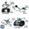 Suplanet STEM Robot Toys for 8-14, 12 in 1 Remote Control Robotics Toys for Kids, Programmable Building Robot Kit Birthday Present for Science Educational(469 Pcs)