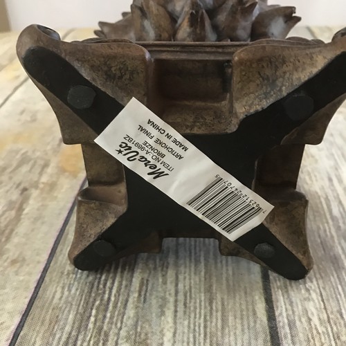 Artichoke Finial 7 1/2 Tall Bronze Finish Table Top Study Mantle Home Decor