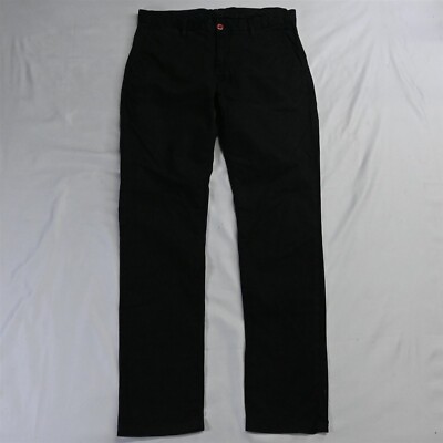 Hackett London 34 x 32 Black Slim Fit Stretch Chino Pants