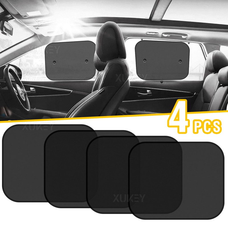 4 Car Sun Shade Mesh Cover Visor Blind UV Protection Window Shield Suction Cup