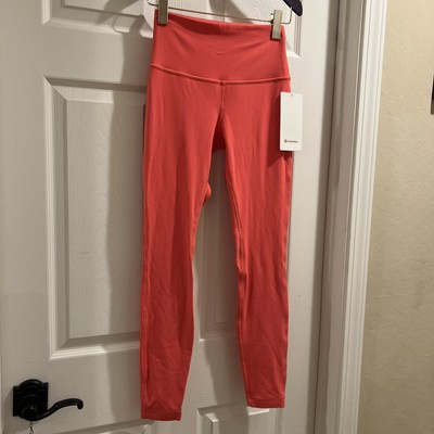 NWT Lululemon Align HR High-Rise Pant 28  Pale Raspberry  Double Lined Size : 6