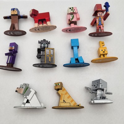 MINECRAFT Nano Metalfigs Mini-Figures DieCast Metal LOT of 10 Figures by Jada