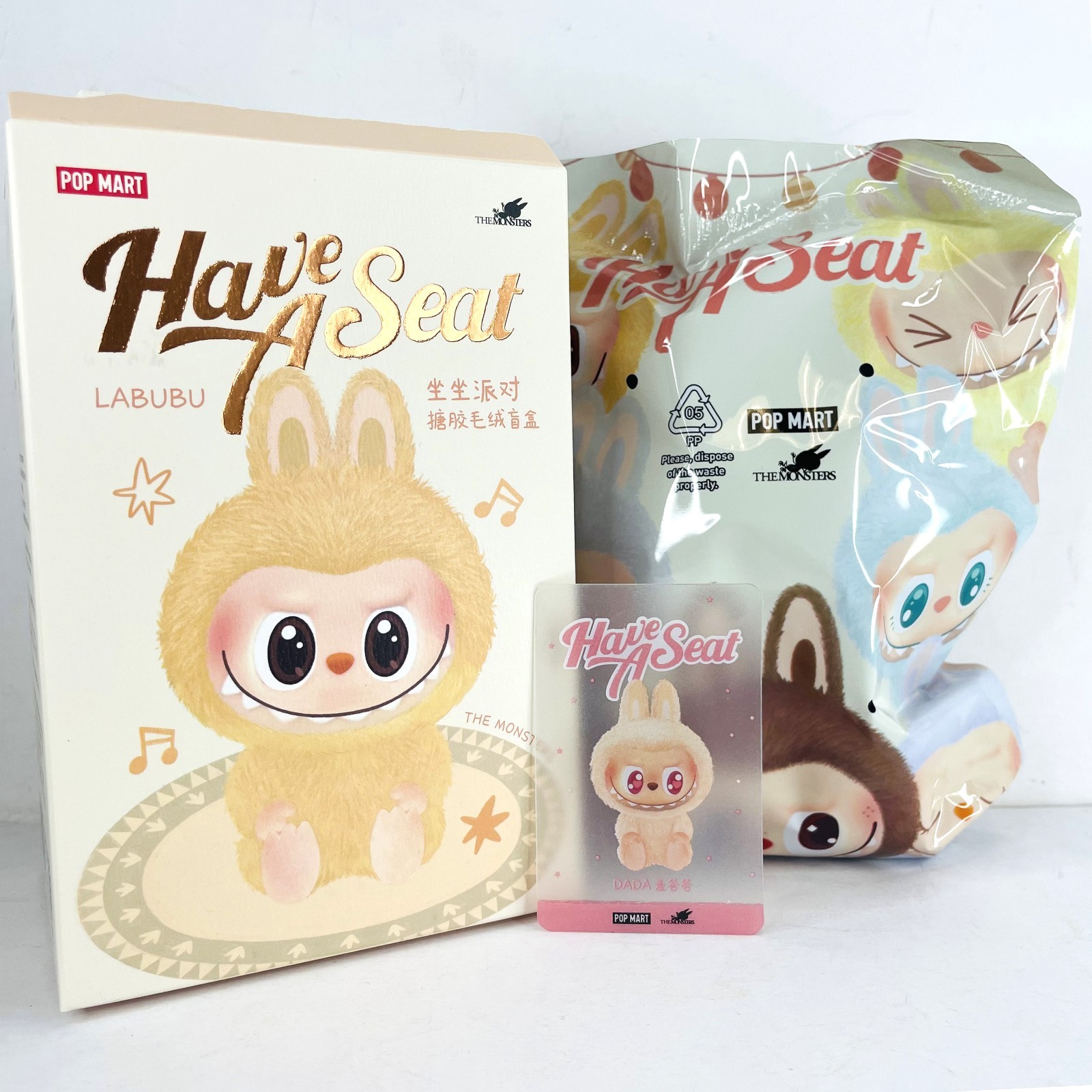 POP MART Labubu The Monsters Have A Seat Dada Plush Doll
