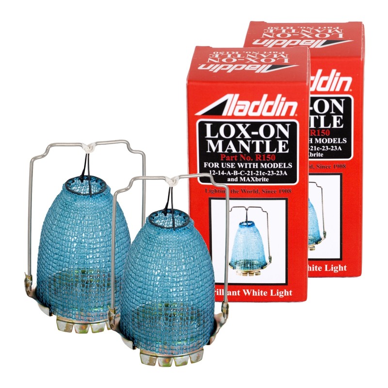 Aladdin Lox-on R150 Oil Lamp Mantle for Brighter Light Equal