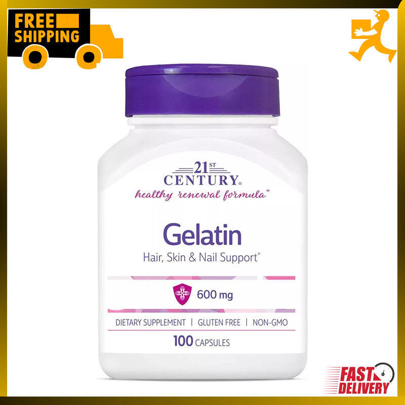 Gelatin 600 Mg Collagen Healthy Hair Nails Skin Cartilage Support,