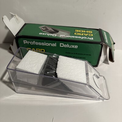 Professional Deluxe Card Shoe Holds 6 Pack Cards Motion Dispenser - New