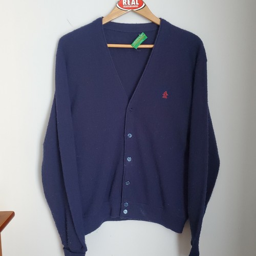 60’s~70’s Unknown Acrylic Cardigan アクリル 70s UNKNOWN 無地 パール編み アクリルニット カーディガン 黒