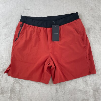 Ten Thousand The Interval Shorts Men XL Chili Oil Red No Liner ''7 Athletic NWT