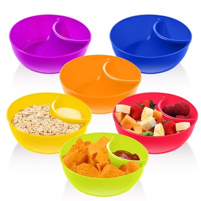 Snack and Dip Bowls, Chips Serving Bowls Anti Soggy Divided 