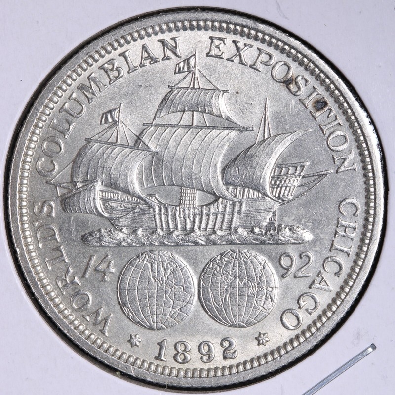 1892 Columbian Exposition Silver Half Dollar BU *UNCIRCULATED* MS E322