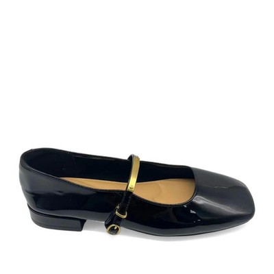 La Conte Damen Schwarze Leder Loafer Elegant LAC6590-26136BLK