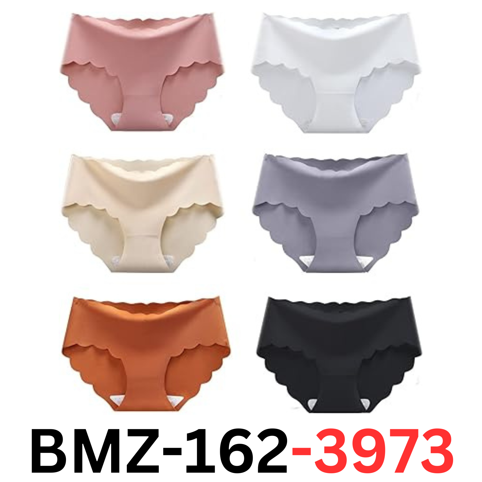 Democool Women's Seamless Hipster No Show Invisible Ice Silk Stretch Underwear L