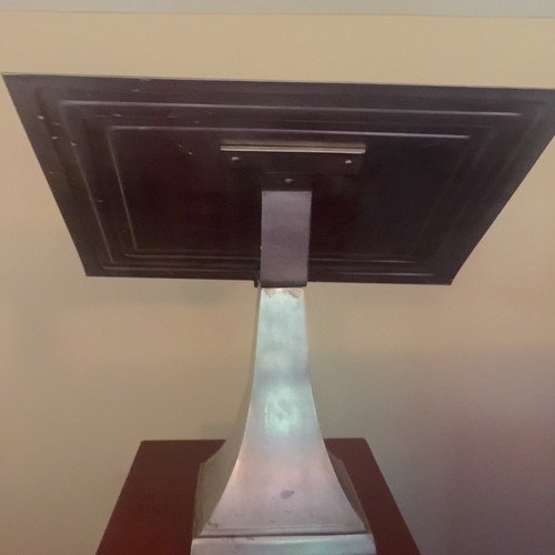 Cookbook Holder Stainless Steel Pedestal Vintage Commercial Quality