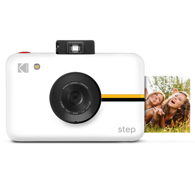 Kodak Step Instant Print Camera W/10MP Image Sensor & Zink Technology, White