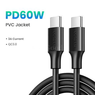 Ugreen USB C to USB C 100W Cable Fast Charge QC 4.0 for iPhone 15 MacBook Pro S2