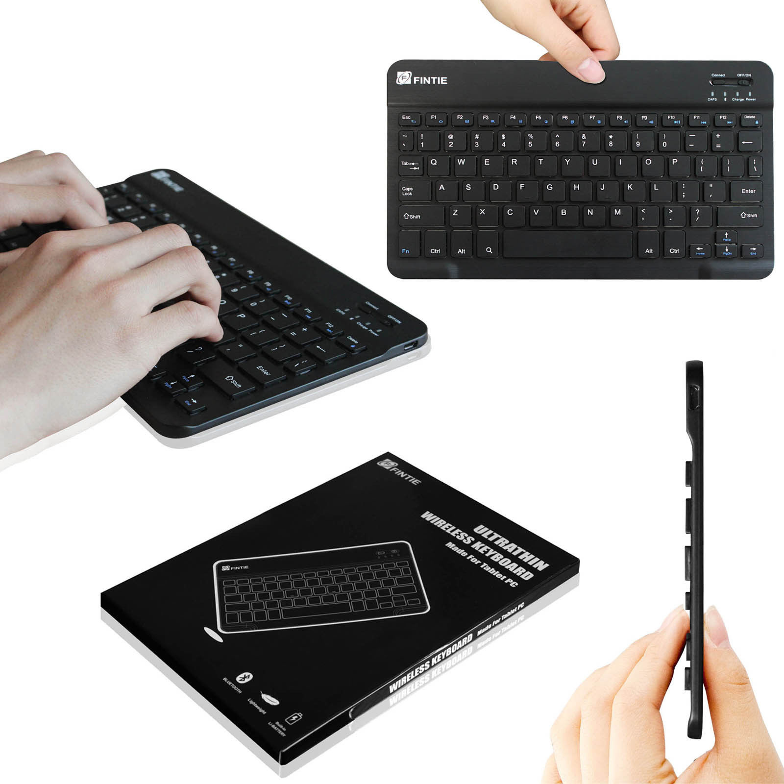 Fintie Ultrathin Wireless Bluetooth Keyboard For iOS Apple